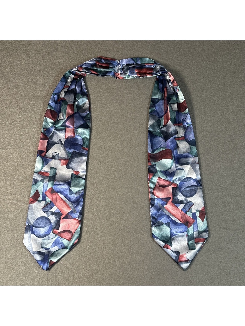 Abstract Patterned Cravat/Ascot Scarf - Picture 2 of 8